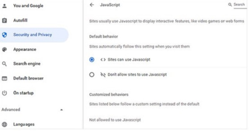 Enable JavaScript