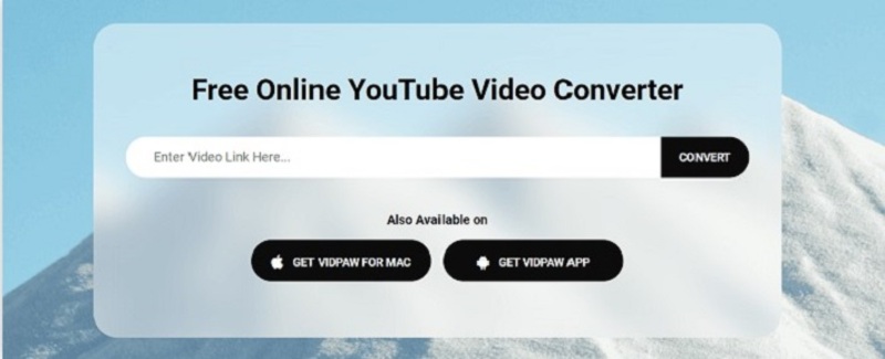Paste the URL in VidPaw YouTube Downloader