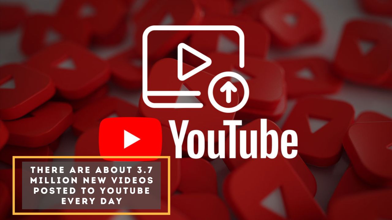 There are about 3.7 million new videos posted to YouTube every day