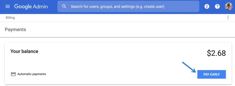 hit the “Pay Early”