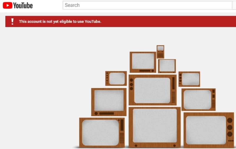 This Account Is Not Yet Eligible To Use YouTube