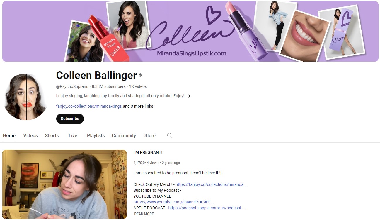 Colleen Ballinger Youtuber