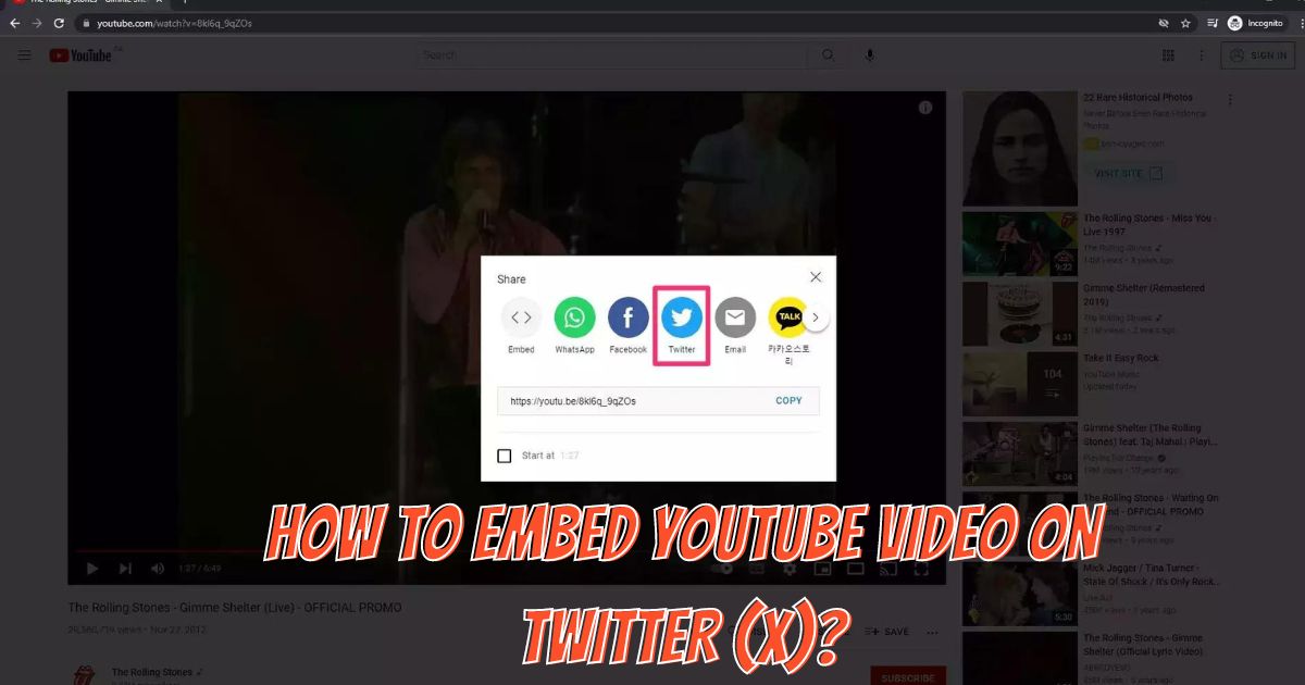 How To Embed Youtube Video On Twitter (X)? Step-by-step