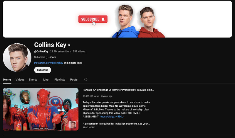 YouTubers that live in California - Collins Key