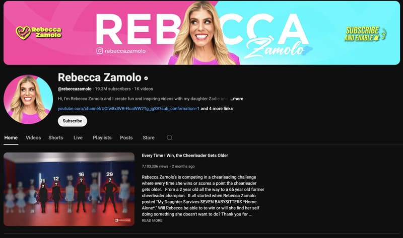 YouTubers that live in California - Rebecca Zamolo